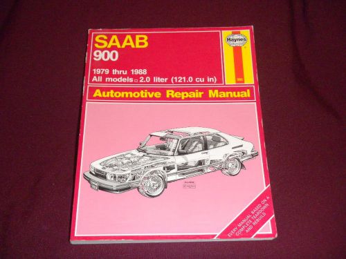 1979-1988 saab 900 repair manual all models 2.0 liter 121.0 cu in