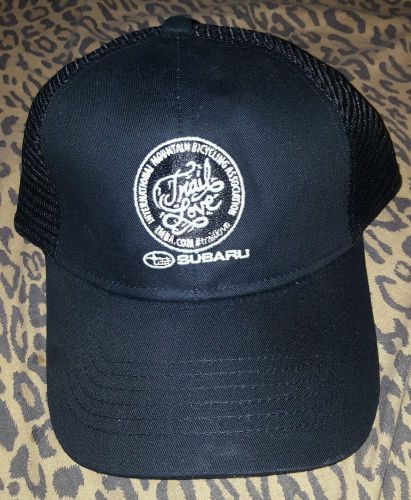 Subaru trucker hat black w/mesh back snapback  nwot