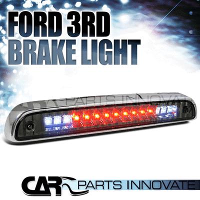 92-96 ford f150 f250 f350 smoke led third 3rd brake light stop lamp