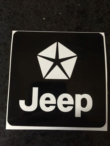 X1 4&#034; jeep mopar vinyl decal sticker wrangler 4x4 sahara rubicon jk tj yj