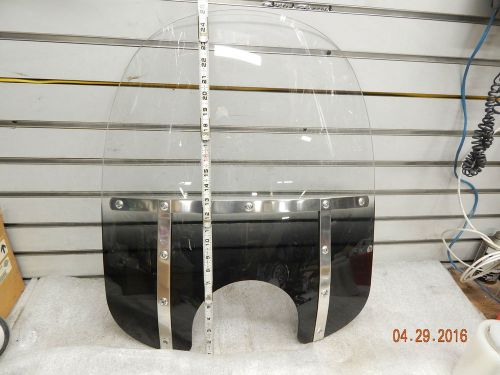 Detachable windshield shield memphis shades harley sportster dyna motorcycle bla