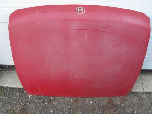 93-97 honda civic del sol rear trunk lid deck assembly hatch red rare oem