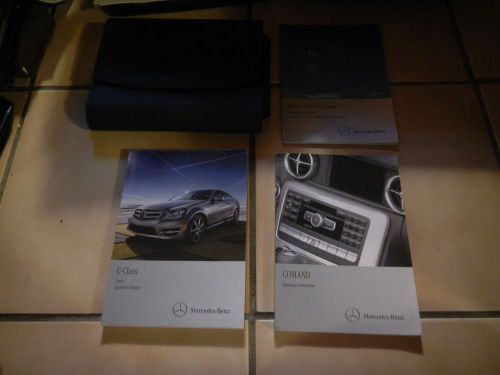 2012 mercedes benz c250 c350 coupe owners manual set + navigation+ free shipping