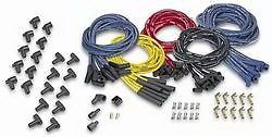 Moroso blue max spark plug wire set spiral core 8 mm yellow v8 p/n 73217