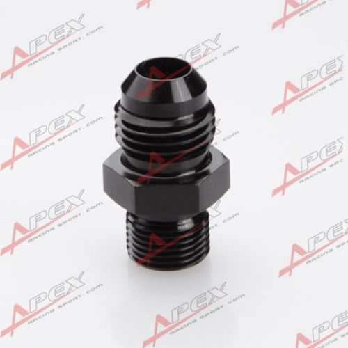 Male -12 an 12an an12 flare to m12 x 1.25 metric straight fitting black