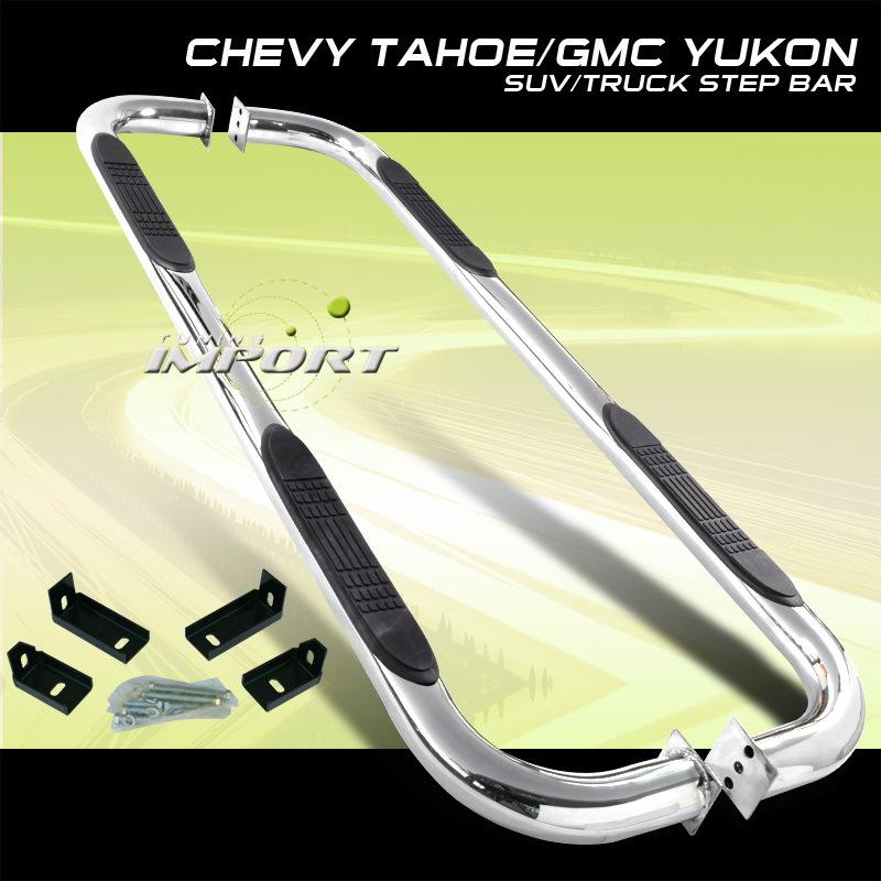 2007-2010 chevy tahoe stainless side step nerf bar bars running board new pair