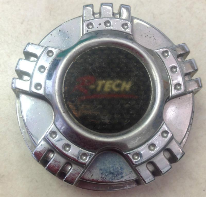 R-tech aftermarket wheel center cap chrome black 060k73 2.75" diameter