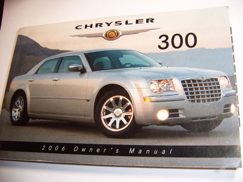 2006 chrysler 300 owner&#039;s owners manual