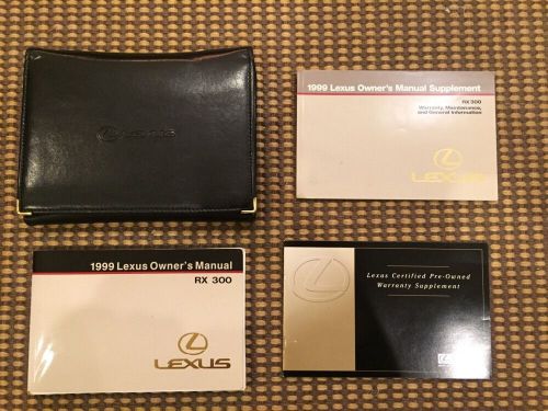 99 1999 lexus rx rx300 owners owner&#039;s manual books set and case oem