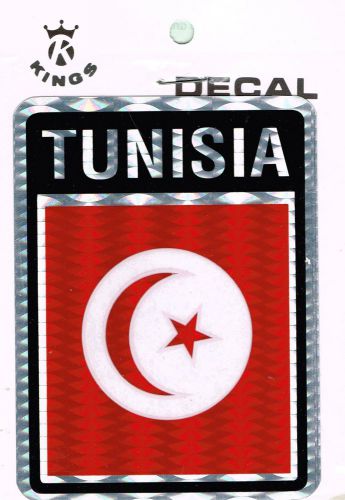 Wholesale lot of 10 tunisia car decals, brand new factory sealed (kings int.)