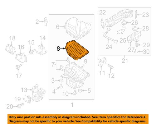 Hyundai oem 14-15 genesis engine-air filter 28113b1000