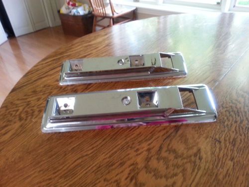 1966-1970 b body right &amp; left arm rest bases chrome plated plastic