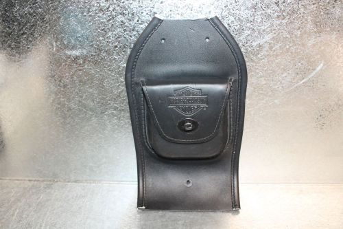 Harley davidson softail oem leather tank bib pouch pocket holder