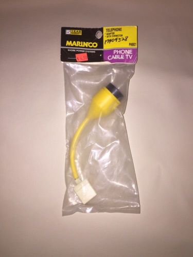 Nip marinco telephone cable tv adapter with plug ph6600 phone