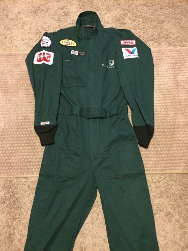 Simpson mens safety driving racing suit green xs