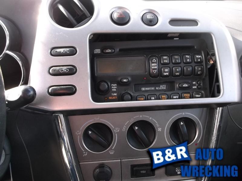 Radio/stereo for 03 04 toyota matrix ~ recvr w/cd w/cass