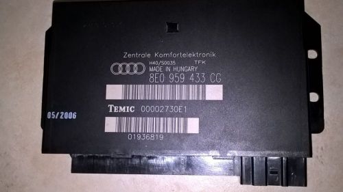 Oem 05-08 audi a4 s4 rs4 comfort control module unit 8e0959433cg