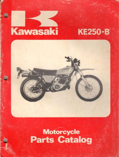 1977-1978 kawasaki motorcycle ke250-b part manual p/n 99997-682-01 (026)