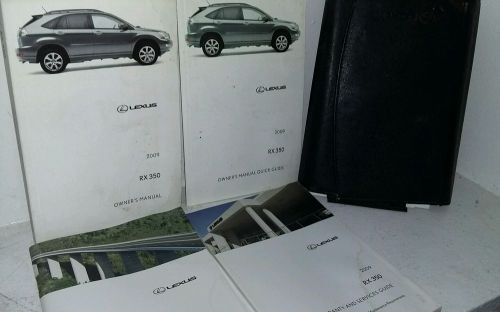 2009 lexus rx350 owners manual set + free shipping