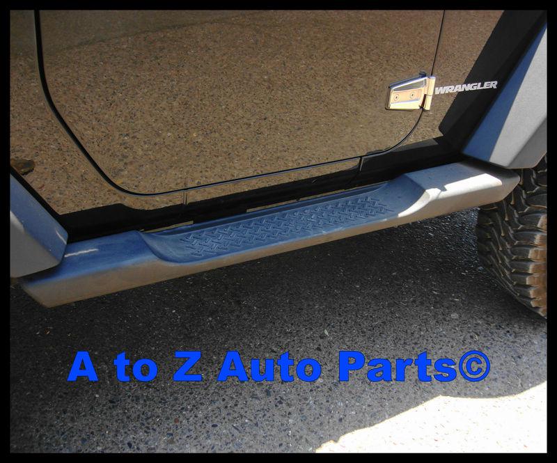 New 2007-2012 jeep wrangler 2 door production style side steps, oem mopar