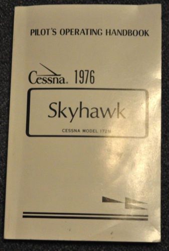 Cessna c172 m 1976 poh operating handbook