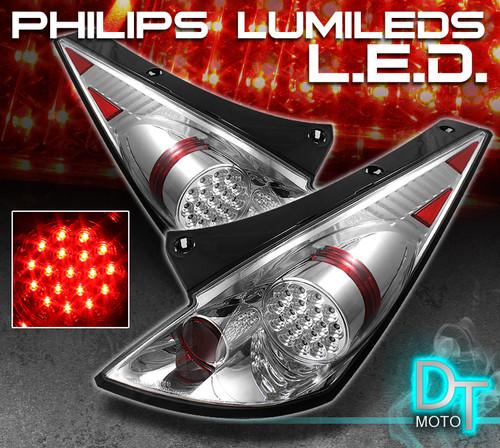 03-05 nissan 350z z33 philips-led perform clear tail lights lamps left+right