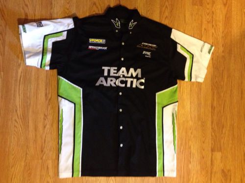 Arctic cat racing team arctic pit shirt xl button up worn once