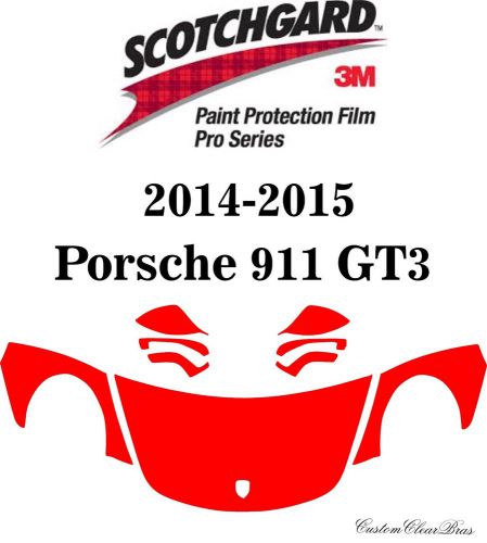 3m scotchgard paint protection film pro series clear 2014 2015 porsche 911 gt3