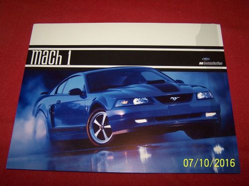 Original new 2003 mustang mach 1 dealer card / brochure