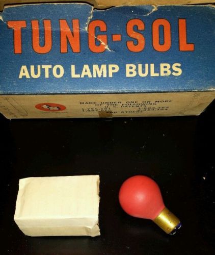 10, 310 rare vintage red tung-sol auto lamp 32 c.p. 28v made in usa.