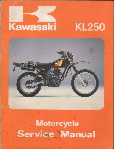 1980-1983 kawasaki motorcycle kl250 p/n 99924-1024-03 service manual (871)