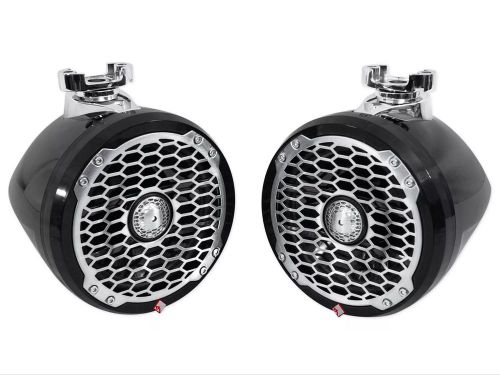 Rockford fosgate m2652w-mb 170w 6.5&#034; black marine mini wakeboard tower speakers