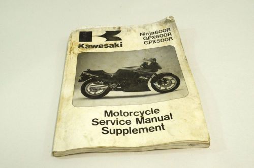 Kawasaki ninja 600r gpx600r gpx500r service manual