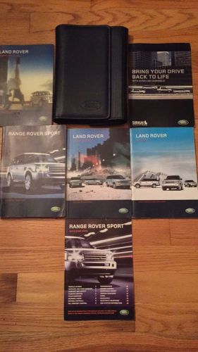 09 2009 land rover range rover sport owners manual set w/ navigation booklet oem