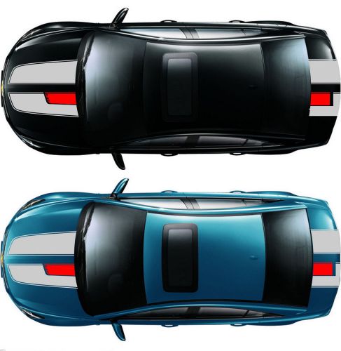 Car vinyl decals graphics sticker hood rear dual racing stripes for cruze #968