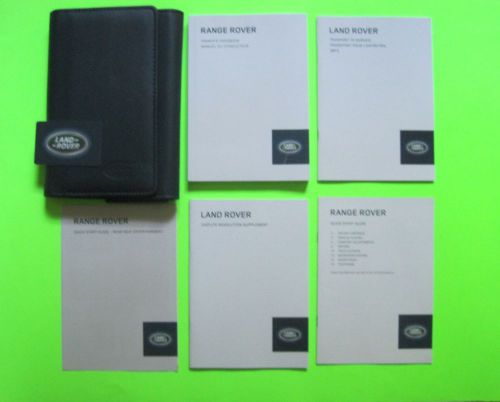 2013 land rover range rover factory owner&#039;s manual set &amp; case *oem*