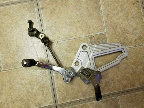 04 kawasaki ninja ex 250 250r ex250 rear set shifter foot rest bracket peg 87-07