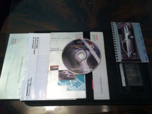 Audi a6 2000 owners manuals in original leather case