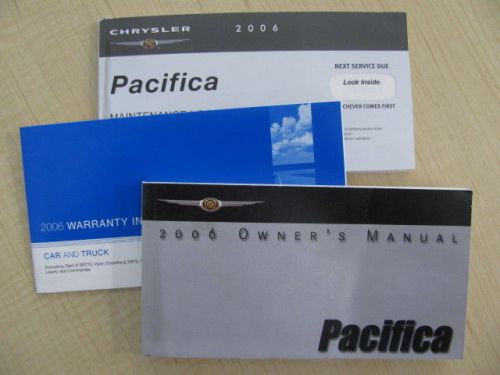 2006 chrysler pacifica owner&#039;s manual part # 81-026-0642