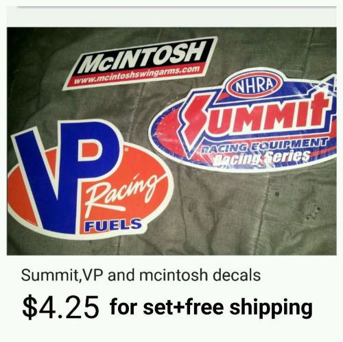 Summit,vp and mcintosh decals