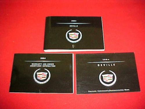 2004 cadillac deville original owners manual service guide book 04 glovebox oem