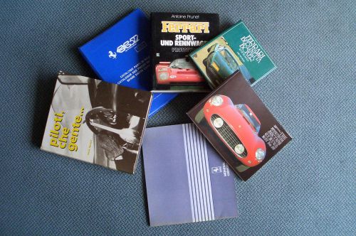 Lot of rare ferrari books and journals