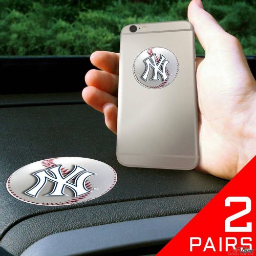 Fanmats - 2 pairs of mlb new york yankees dashboard phone grips 13087