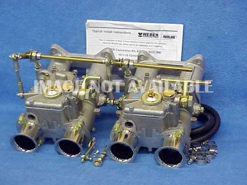 Rare toyota 4age racing 48mm large port weber dual 48dcoe carburetor kit k799-48