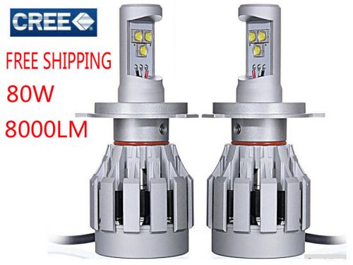 8000lm 80w cree led headlight kit h1 h4 h7 h11 6000k white car light bulb light