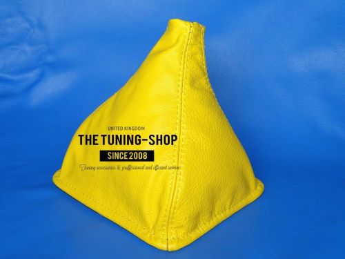 For lotus elan m100 89-95 shift boot yellow genuine leather