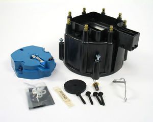 Pertronix ignition gm hei style v8 black cap/rotor kit p/n d4000