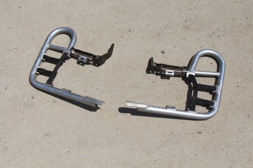 1987-2006 yamaha banshee dg ac graydon aluminum nerf bars nerfs black pegs u-15