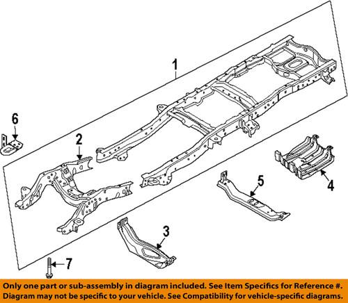 Ford oem bc3z17a955a frame-tow hook