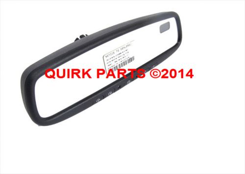 2012-2015 subaru impreza &amp; crosstrek auto dim mirror compass &amp; homelink oem new